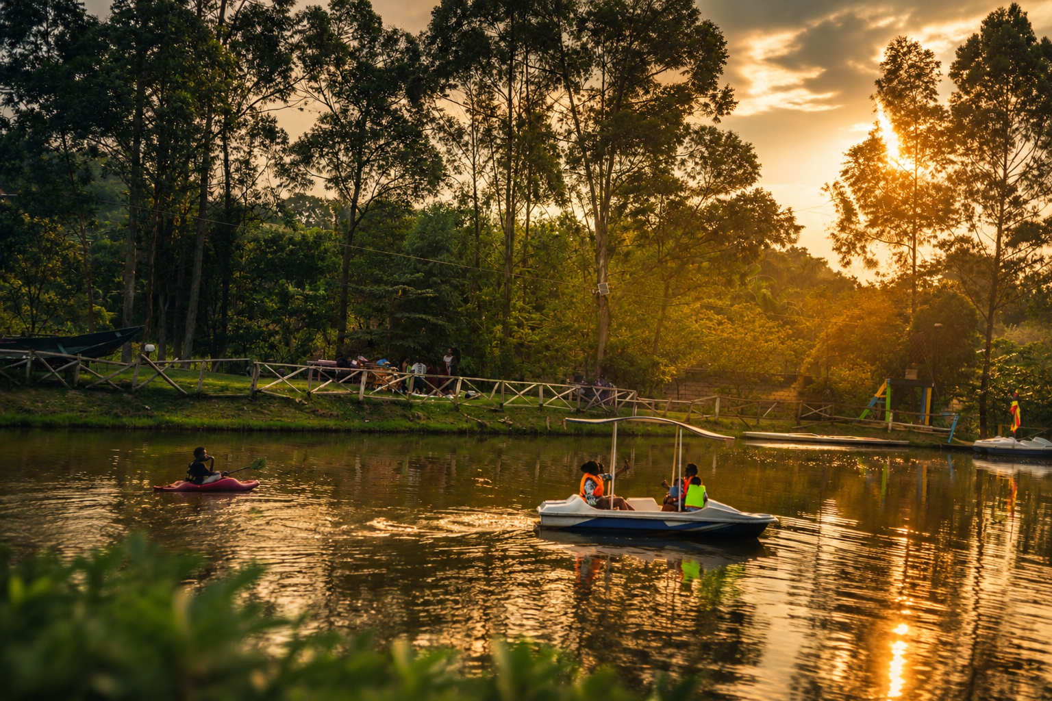 The boat ride at Nyungu Yamawe